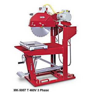 MK5010T 24 inch block saw -- baldor motor free blade 