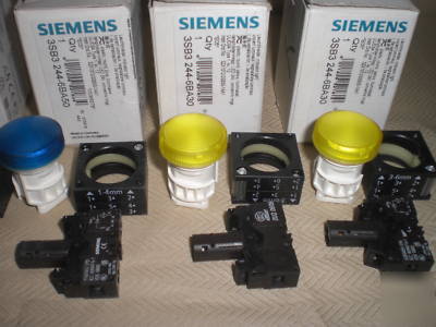 New lot of 6 siemens push-button switch units all 