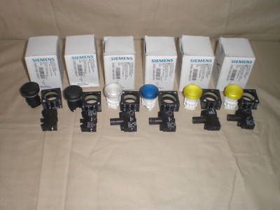 New lot of 6 siemens push-button switch units all 