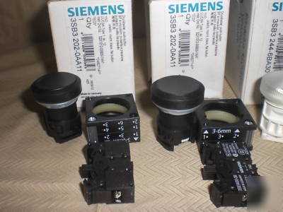 New lot of 6 siemens push-button switch units all 