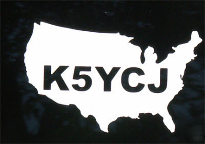Personalized radio direction finding rdf decals ham