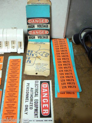277+ cards large number & letter wire label markers +++