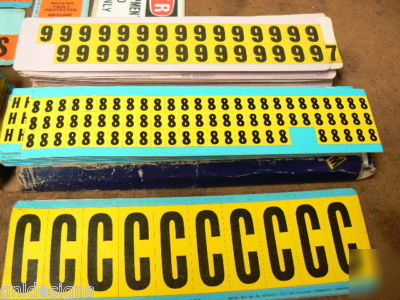 277+ cards large number & letter wire label markers +++