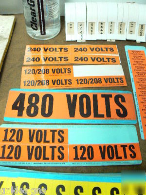 277+ cards large number & letter wire label markers +++