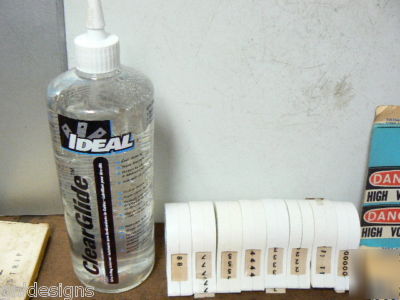 277+ cards large number & letter wire label markers +++