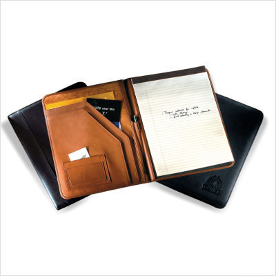 Florentine napa deluxe writing pad holder color: black