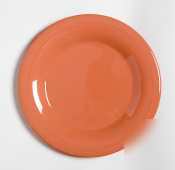Get mardi gras rio orange wide rim plate 10-1/2IN |1