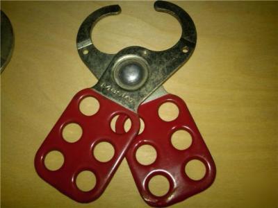 Lot of master lock steel lockout hasp perfect 