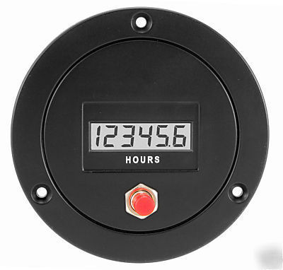 Model 33 electronic lcd hour meter, manual reset
