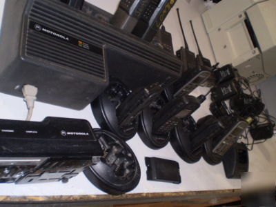 Motorola NTN4668A charger w/ mtx 2-way radios & more <