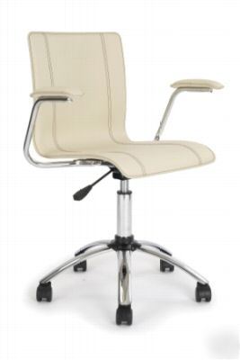 New designer leather swivel office computer armchair