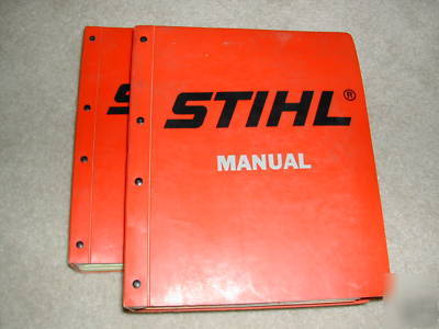 Stihl huge 2 vol technical service shop manual see list