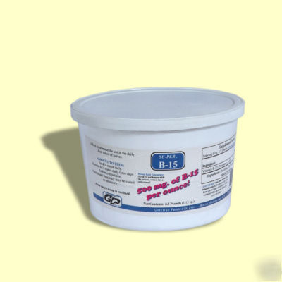 Su-perÂ® vitamin b-15 - 500 mg. per oz-2.5 lbs