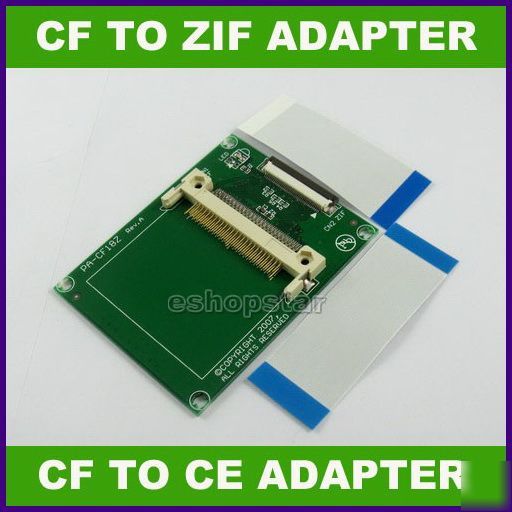 Zif ce to compact flash cf card adapter converter