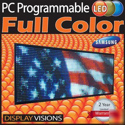 Led programmable sign full color outdoor or window sign