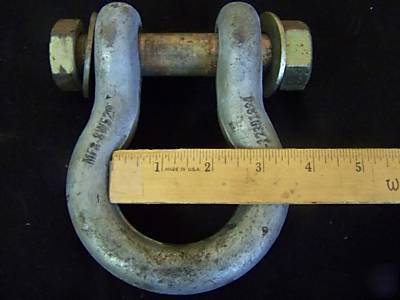 Military 12 1/2 ton clevis/tow shackle set of 2