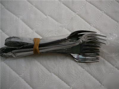 New lot of 120 - cocktail oyster forks - mixed pattern 