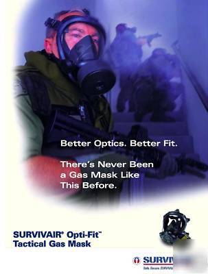 Survivair 763000 opti-fit cbrn gas masks. BUY4GET1 free