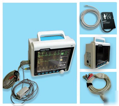 New 8.4 inch multi-parameter monitor ecg nibp SPO2 pr