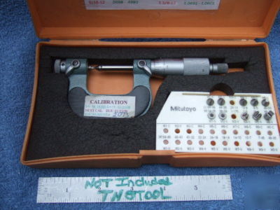 New thread micrometer mitutoyo 126-137 w/anvils ovr 800 