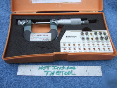 New thread micrometer mitutoyo 126-137 w/anvils ovr 800 