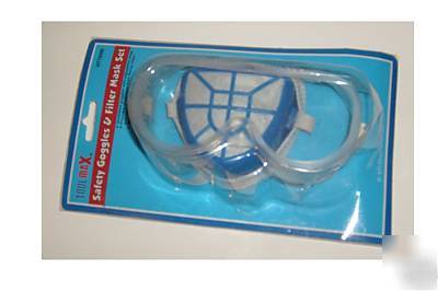 Safety eye goggle filter dust mask protection health