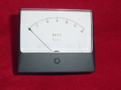 Simpson 30 watt ac power panel meter