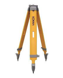 Sokkia wide-frame wood tripod - yellow (7512-52)