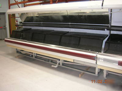 36' of hussmann P2 produce display cases nice