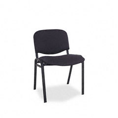 Alera receptionstyle stacking chairs with black fabric
