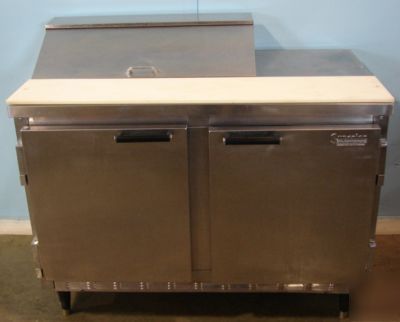 Beverage air ss refrigerated sandwich prep table, 4'