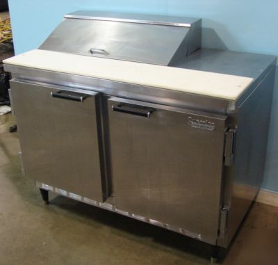 Beverage air ss refrigerated sandwich prep table, 4'