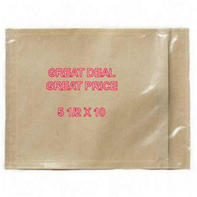 Clear packing list envelope shipping labels 5 1/2 x 10