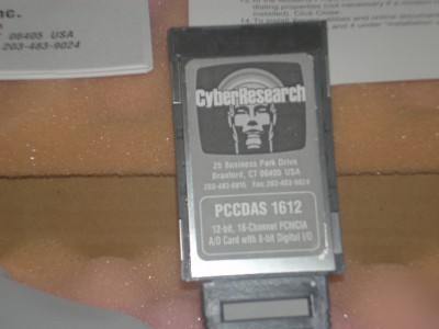 Cyber research pccdas 1612 12 bit 16 ch pcmcia a/d card