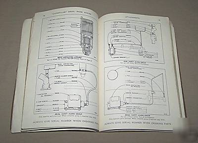 Caterpillar D4600 parts book 46-30 electric set 