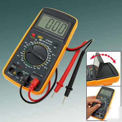 Digital lcd voltmeter ammeter ohm meter multimeter lead