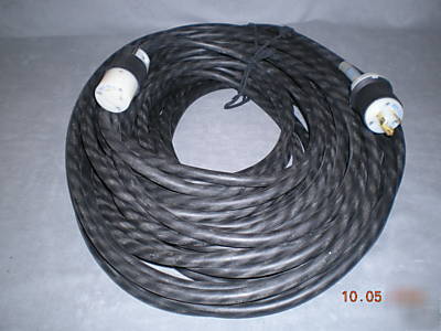 Twist lock power cable, 100 ft. 12AWG 3 cond. soow-a 
