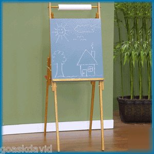 Kid's chalk and paper drawing easel - childrens