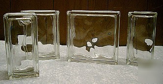 New glass block - decora thin line 8 x 8 x 3 - - bulk