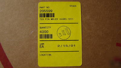 New molex minifit gold connectors, part# 44485-1211, 