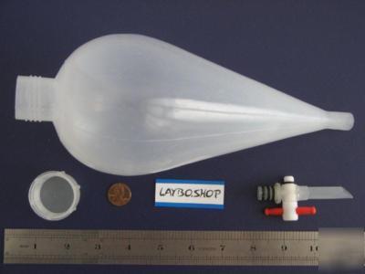 New seperatory funnel 500 ml lab laboratory plasticware