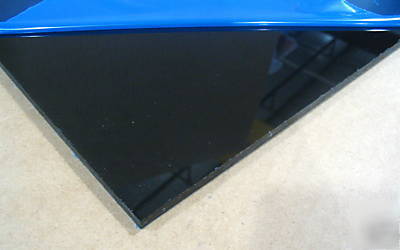 8020 acrylic panel black 24 x .220 x 38.875 long 2605
