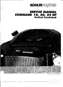 Kohler command 18,20,22HP s.m. pdf on disc.