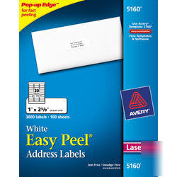 New avery 5160 white 3000 address labels 1