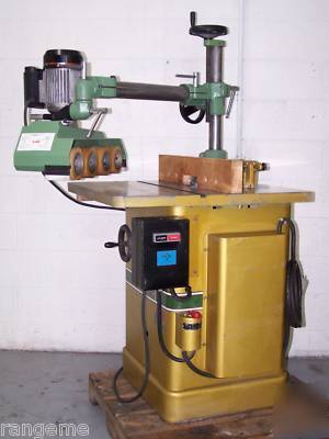 Powermatic 26 wood shaper w/ fence & maggi power feeder