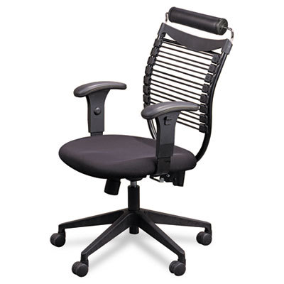 Seatflex sers tilt executive chair w/headrest, black