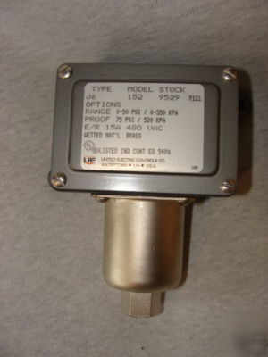 United electric ue J6-152-9529 type J6 pressure switch
