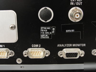 R&s FSIQ7 vector signal analyzer 20 hz - 7 ghz *save*