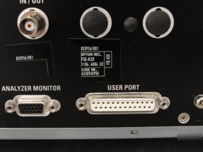 R&s FSIQ7 vector signal analyzer 20 hz - 7 ghz *save*