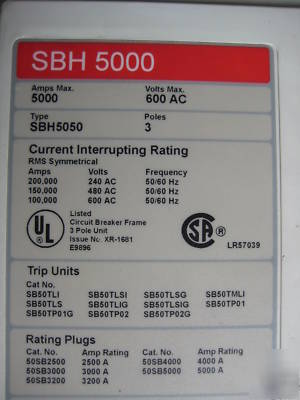 Siemens sbs 4040 SBS4040 SBS4040DV 4000 amp SB50TP02G